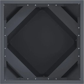 vidaXL Γλάστρα Ανθρακί 40 x 40 x 40 cm Ατσάλι