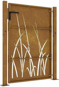vidaXL Πύλη Κήπου 100 x 150 cm Ατσάλι με Επικάλυψη Πούδρας Κλειδώσιμο