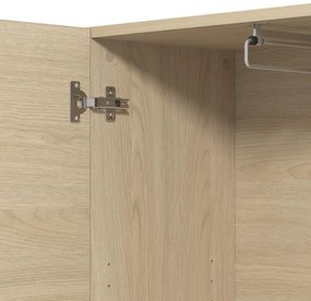 Έπιπλο εισόδου - Ντουλάπα RATHLIN P2 OG με Καθρέπτη Light Port Oak 64x35x194εκ. 64x35x194 εκ.
