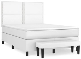 ΚΡΕΒΑΤΙ BOXSPRING ΜΕ ΣΤΡΩΜΑ ΛΕΥΚΟ 140X190ΕΚ.ΑΠΟ ΣΥΝΘΕΤΙΚΟ ΔΕΡΜΑ 3137600