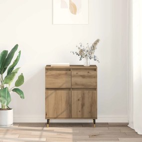 vidaXL Πλαϊνό γραφείο με συρτάρι Artisan Oak 60 x 35 x 70 cm