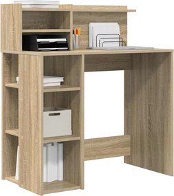vidaXL Γραφείο Δρύς Sonoma 90 x 48 x 101,5 εκ. Επεξεργασμένο ξύλο