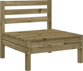 vidaXL Corner Sofa Treated pine wood Natural Impregnated