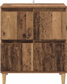 vidaXL Πλαϊνό γραφείο Παλιό Ξύλο 60 x 35 x 70 cm Επεξεργασμένο Ξύλο