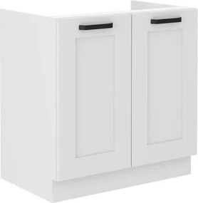 Επιδαπέδιο ντουλάπι νεροχύτη Nelor 80 ZL 2F BB-Λευκό