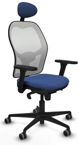 Καρέκλα γραφείου με κεφαλάρι Piqueras y Crespo 3D036G1 Ναυτικό Μπλε