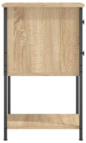 vidaXL Κομοδίνο Sonoma Δρυς 32 x 42 x 70 εκ. από Επεξεργασμένο Ξύλο