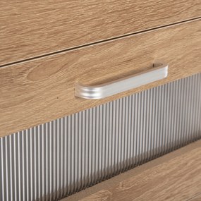 Συρταριέρα Μελαμίνης Thorgan 5 Συρτάρια-Sonama Χρώμα 80Χ40Χ100Υεκ