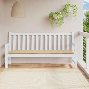 vidaXL Μαξιλάρι Πάγκου Κήπου Μπεζ 200x50x4 εκ. Ύφασμα Oxford