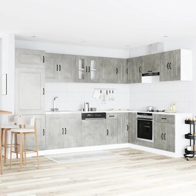 vidaXL Ντουλάπα Κουζίνας με αποθήκευση 2 pcs Γκρι 80 x 46 x 81.5 εκ