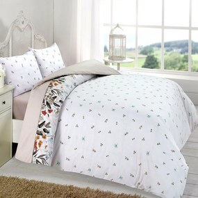Σεντόνια Μελίσσα (Σετ 4τμχ) White Viopros King Size 100% Cotton