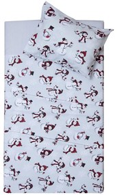 Σεντόνια Βρεφικά 2642 Φανελένια (Σετ 2τμχ) Grey Viopros Crib 80x100cm 100% Βαμβακερή Φανέλα