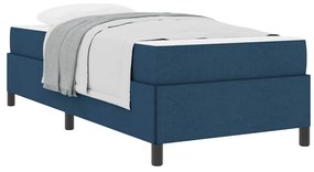 vidaXL Κρεβάτι με ελατήρια Μπλε, Μαύρο 100 x 200 cm