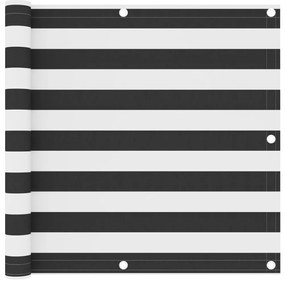 vidaXL Διαχωριστικό Βεράντας Ανθρακί/Λευκό 90 x 400 εκ. Ύφασμα Oxford