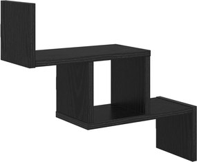 vidaXL Ράφι Τοίχου Μαύρη Δρυς 48 x 15 x 42 εκ Επεξεργασμένο Ξύλο