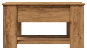 vidaXL Τραπεζάκι σαλονιού Artisan Oak 79x49x41 cm Κατασκευασμένο ξύλο