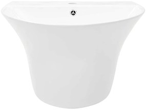 vidaXL Λεκάνη Λευκό 56 x 48 x 42 εκ. Γυαλιστερή Κεραμική