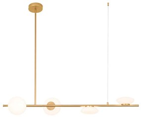 Φωτιστικό Οροφής 22062 111,5x14,5x37/67/97cm Led 2300Lm 28W 3000K Gold-White