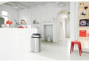 Κουτί Brabantia Touch Bin 647245, 60 λίτρα, Ομαλός και αθόρυβος βρασμός, Inox/mate