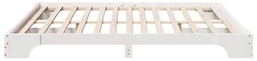 vidaXL Σκελετός Κρεβατιού Λευκό 180 x 200 cm Μασίφ ξύλο πεύκου
