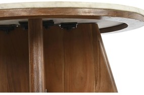 Τραπεζάκι Καφέ DKD Home Decor Μάρμαρο ξύλο ακακίας (70 x 70 x 43 cm)