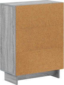 vidaXL Ντουλάπι Αποθήκευσης Μπάνιου EDE Γκρι Sonoma 59,5 x 31 x 80 εκ