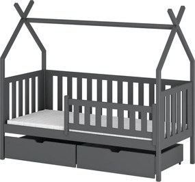 Παιδικό Κρεβάτι Montessori Teepee SIMBA 80x190 graphite