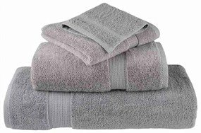 vidaXL a Πετσέτες Προσώπου SOLUND 2 pcs Γκρι Βαμβάκι