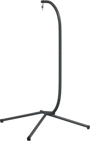 vidaXL Κρεμαστή Βάση Καρέκλας Αυγού χωρίς Καλάθι από Ανθρακί Ατσάλι