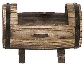 MarHome ΞΥΛΙΝΟ ΔΙΑΚΟΣΜΗΤΙΚΟ ΚΑΣΠΩ ΒΑΡΕΛΑΚΙ - 17x9.5x12cm  ATC-109