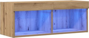 vidaXL Σετ επίπλου τηλεόρασης 80 x 30 x 30 εκ artisan δρυς