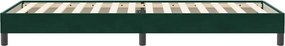 vidaXL Box Spring κρεβάτι χωρίς στρώμα σκούρο πράσινο 80x220εκ