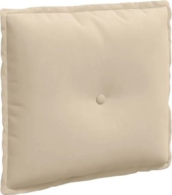 vidaXL Μαξιλάρι Πλάτης Κρεμ 50 x 45 εκ. Ύφασμα Μικροΐνας