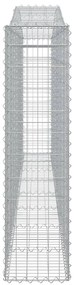 vidaXL Συρματοκιβώτια Τοξωτά 5 τεμ. 400x30x120/140 εκ. Γαλβαν. Ατσάλι