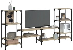 vidaXL Έπιπλο Τηλεόρασης Sonoma Δρυς 206,5x28,5x95 εκ. Επεξ. Ξύλο