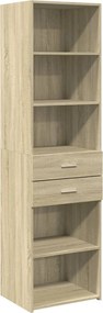 vidaXL Ντουλάπι Sonoma Δρυς 50x42,5x185 εκ. από Επεξεργασμένο Ξύλο