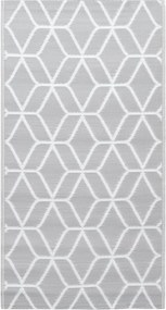 vidaXL Χαλί εξωτερικού χώρου ARAKIL γκρι 120x180 cm PP