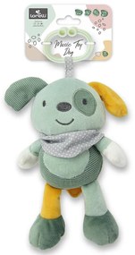 Κρεμαστό Λούτρινο Ζωάκι Με Μουσική Music Dog Green Natural  10191440009  Lorelli