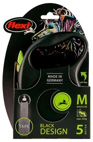 Λουρί Σκύλου Flexi BLACK DESIGN 5 m Μέγεθος M Πράσινο