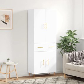 vidaXL Ντουλάπι Λευκό 69,5x34x180 εκ. από Επεξεργασμένο Ξύλο