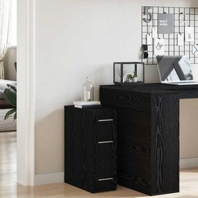 vidaXL Φαρμακευτική Ντουλάπα Μαύρη Οξυά 20 x 45,5 x 60 εκ.