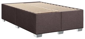 ΚΡΕΒΑΤΙ BOXSPRING ΜΕ ΣΤΡΩΜΑ ΣΚΟΥΡΟ ΚΑΦΕ 120X190 ΕΚ ΥΦΑΣΜΑΤΙΝΟ 3292723