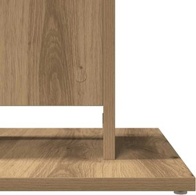 vidaXL Τραπέζι Bistro Χρώμα Τεχνίτης Δρυς 60 x 60 x 75 εκ. Μοριοσανίδα