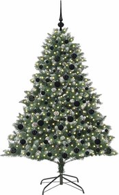 vidaXL Τεχνητό Χριστουγεννιάτικο Δέντρο με 300 LED Πράσινο 180 cm