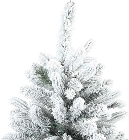 vidaXL Τεχνητό Χριστουγεννιάτικο Δέντρο Λευκό 180 cm ΠΕ και PVC