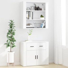 vidaXL Ντουλάπι Λευκό από Επεξεργασμένο Ξύλο