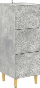 vidaXL Ντουλάπι με Συρτάρια 33 x 34,5 x 90 εκ Επεξεργασμένο Ξύλο