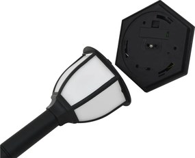vidaXL Φωτιστικά Εξωτ. Χώρου Ηλιακά 3 τεμ. LED Μαύρα