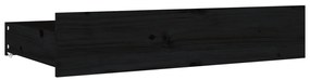 Πλαίσιο Κρεβατιού Με Συρτάρια Μαύρο 140 x 190 εκ. - Μαύρο
