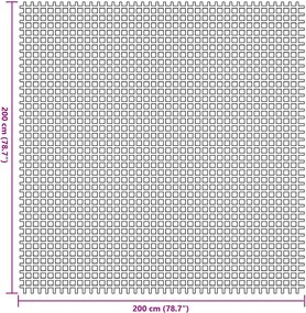 vidaXL Χαλκάκι Σκηνής Ανθρακί 200 x 200 cm Πολυεστέρας